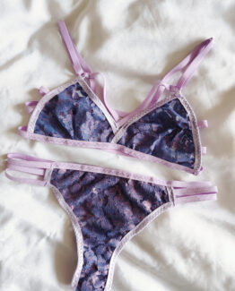 Conjunto Floreado blue
